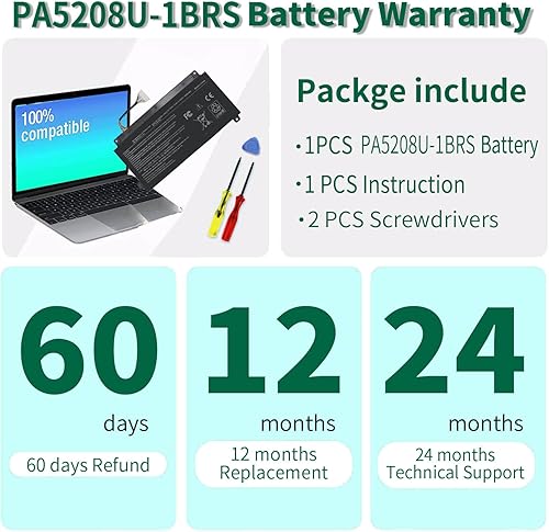Miniatura 6 de PA5208U-1BRS Batería para Toshiba Chromebook 2 CB30 CB35 CB35-B3330 CB35-B3340 CB35-C3300 CB35-C3350 Satélite P55W P55W-C5200X P55W-C5314