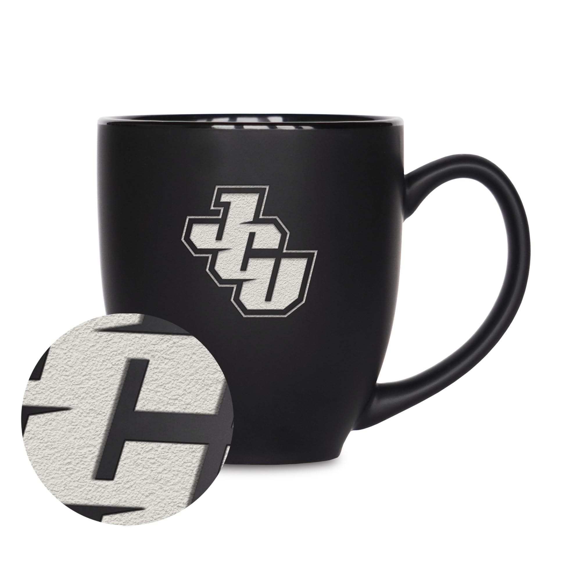 Tasse bistrot John Carroll en céramique noire mate 425 ml