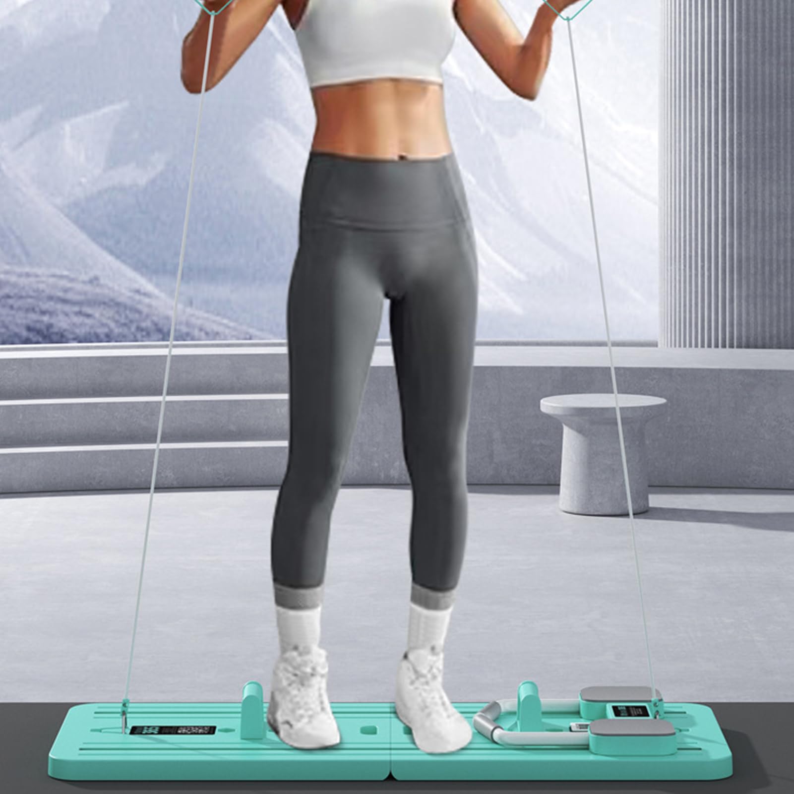 Reformer de Pilates Máquina Equipo De Entrenamiento Fitness Ajustable