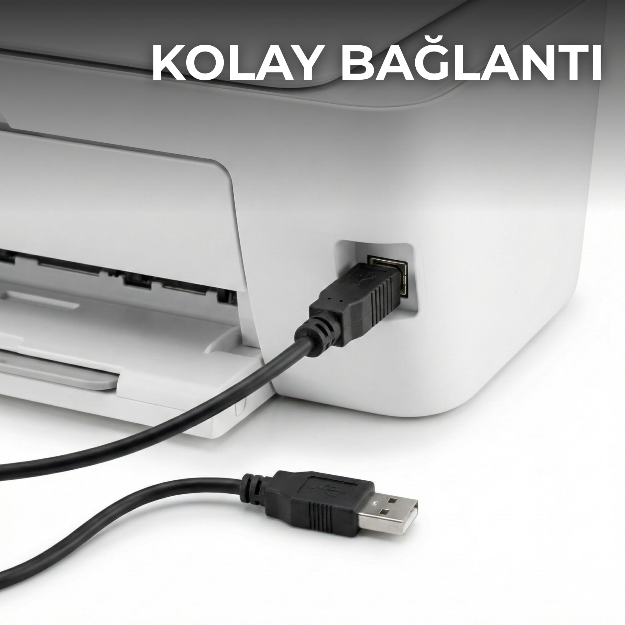 Hadron HDX7506 USB-A (E) - USB-B (E) 3mt Yazıcı Kablosu - Siyah