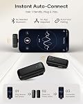 Mini Wireless Lavalier Microphone for iPhone iPad Android with Charging Case,36H Battery Life,Noise Cancellation,135ft Range,Lapel Mic Plug-Play Wireless Mic for Vlog,Interview,TikTok,Video Recording