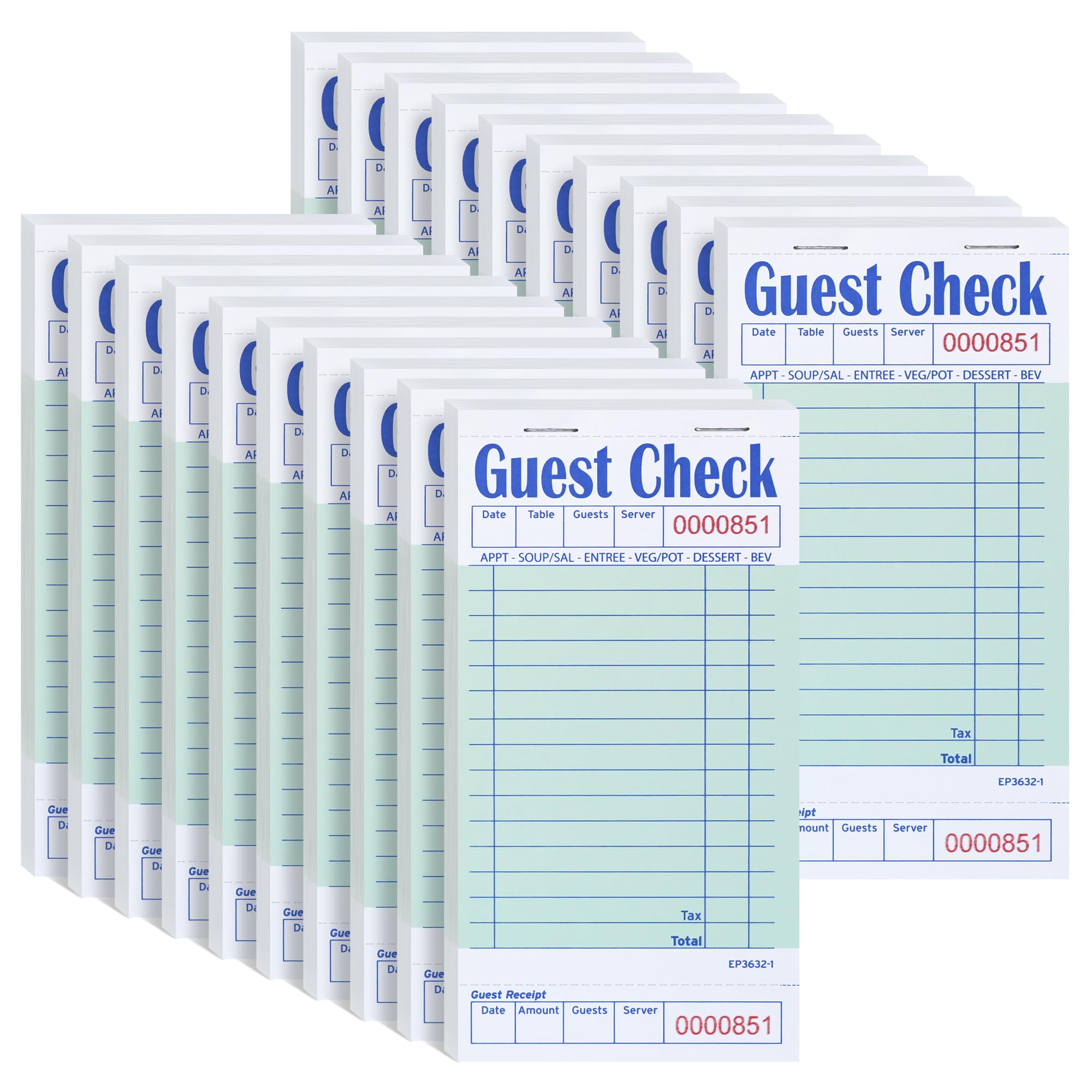 Carnets de serveuse verts indispensables pour le service des serveurs en restauration