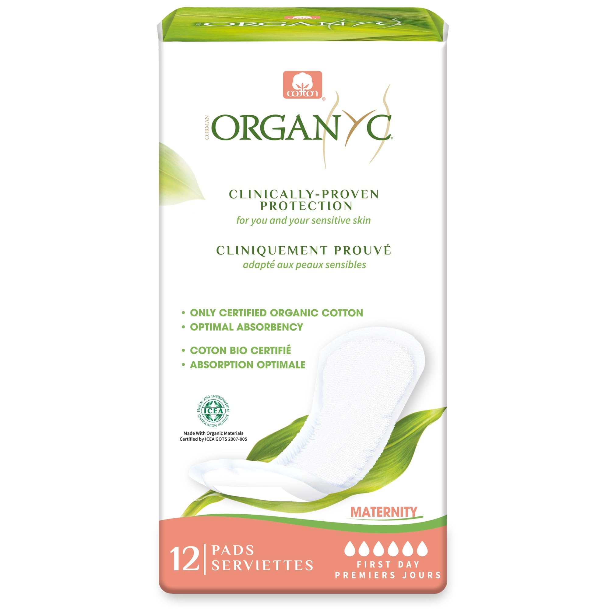 Organyc Hospital Postpartum Pads