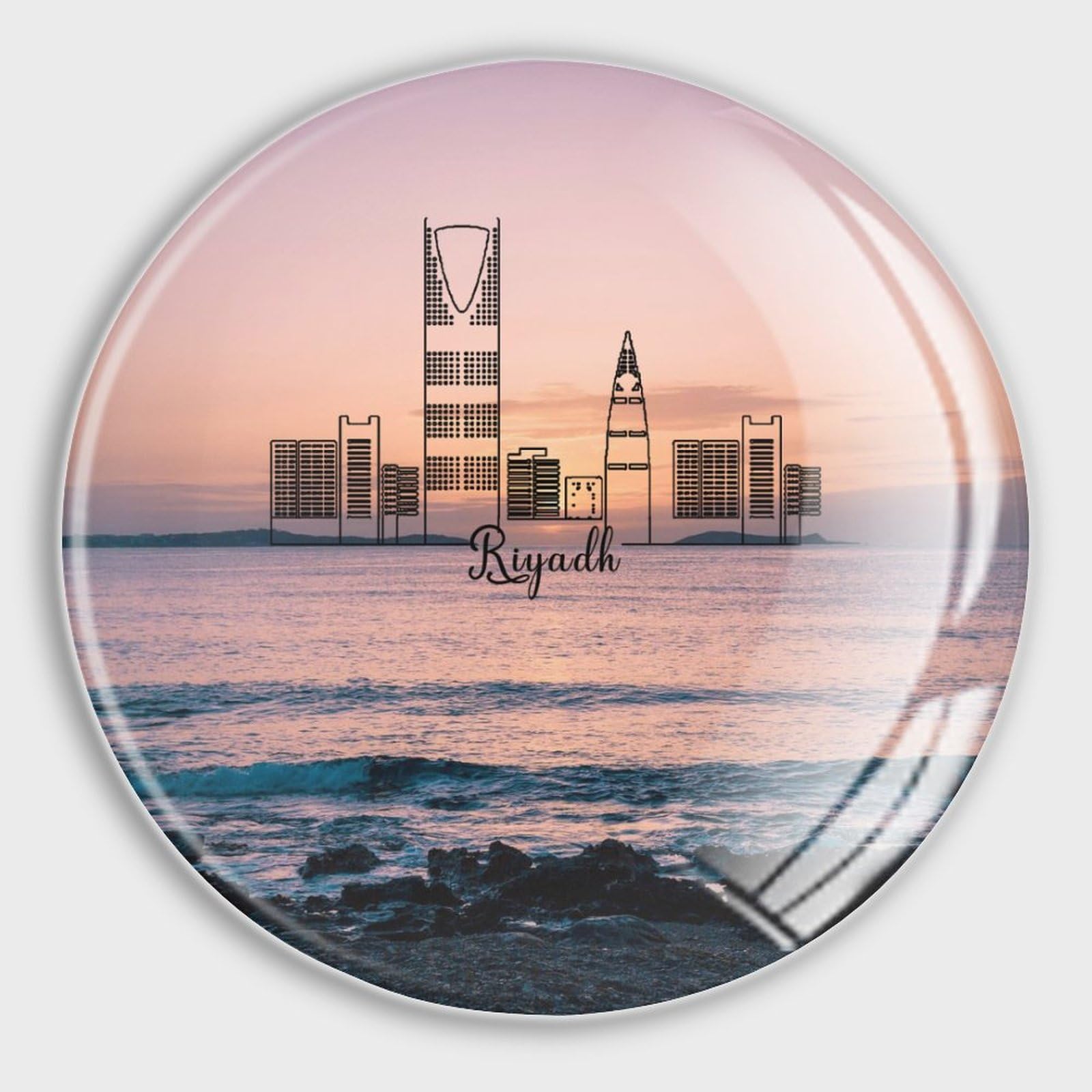 Aimants puissants en verre pour réfrigérateur et tableau blanc de bureau x4