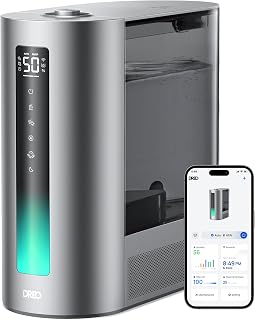 DREO HM713S 6L Smart Humidifier for Bedroom: Warm & Cool Mist, 60H Quiet Runtime, App/Alexa, Large Room Coverage