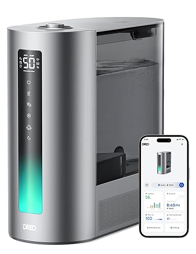 DREO 6L Humidifiers for Bedroom, Smart Warm & Cool Mist