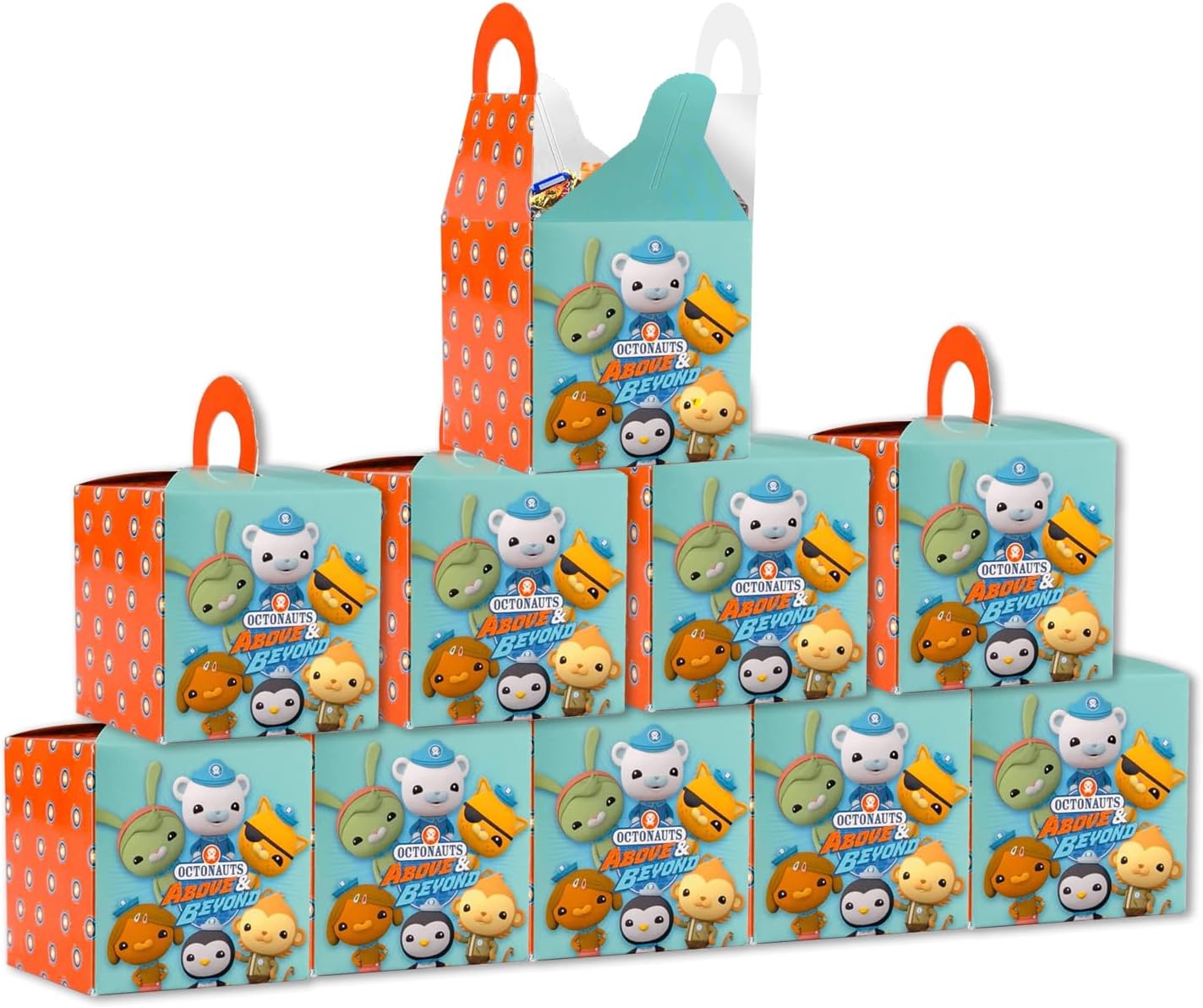 Octonauts Paper Party Bags - 10 Pack of Themed Treat Bags for Kids Birthday Parties