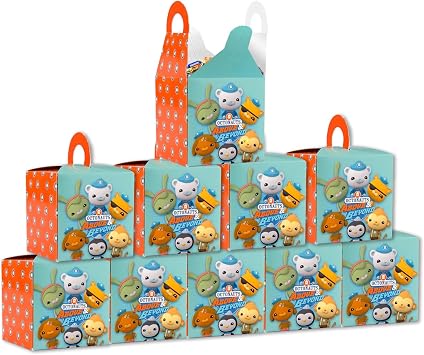 Mighty Mojo Octonauts Paper Party Bags - 10 Pack of Themed Treat Bags for Kids Birthday Parties