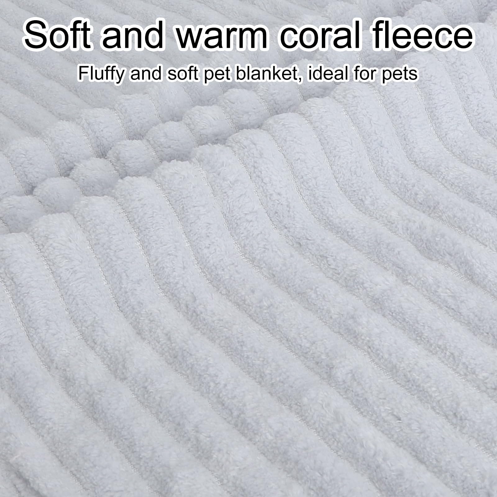 4PCS Couvertures pour Animaux en Polaire Corail, Couverture Chien Chat Lavable en Machine, Imperméable et Anti-Poils, Plaid Doux et Chaud Multi-Usage pour Maison, Canapé, Lit et Voyage