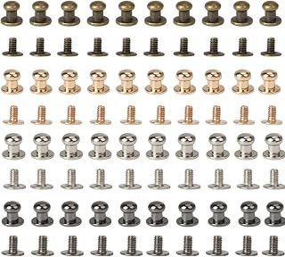 ギボシ 手芸 ギボシ 手芸 6mm ジュエリーパーツ レザー 手作り ファスナー バッグ スーツケース 4色各10個 （シルバー、ゴールド、ブロンズ、ガンメタル）合計40