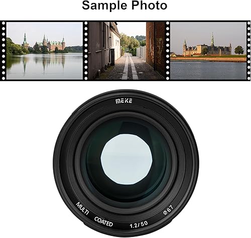 Miniatura 10 de MEKE Lente de marco completo de enfoque manual de gran apertura F1.2 de 1.969 in compatible con cámaras Panasonic Lumix Sigma Leica L-Mount S1H S1