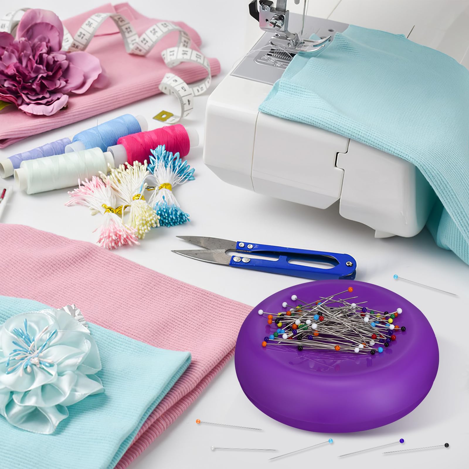 Beaupretty Alfiletero Magnético para Costura con Plástico Resistente, Evita la Pérdida de Agujas y Ofrece Almacenamiento Conveniente para Proyectos de Costura