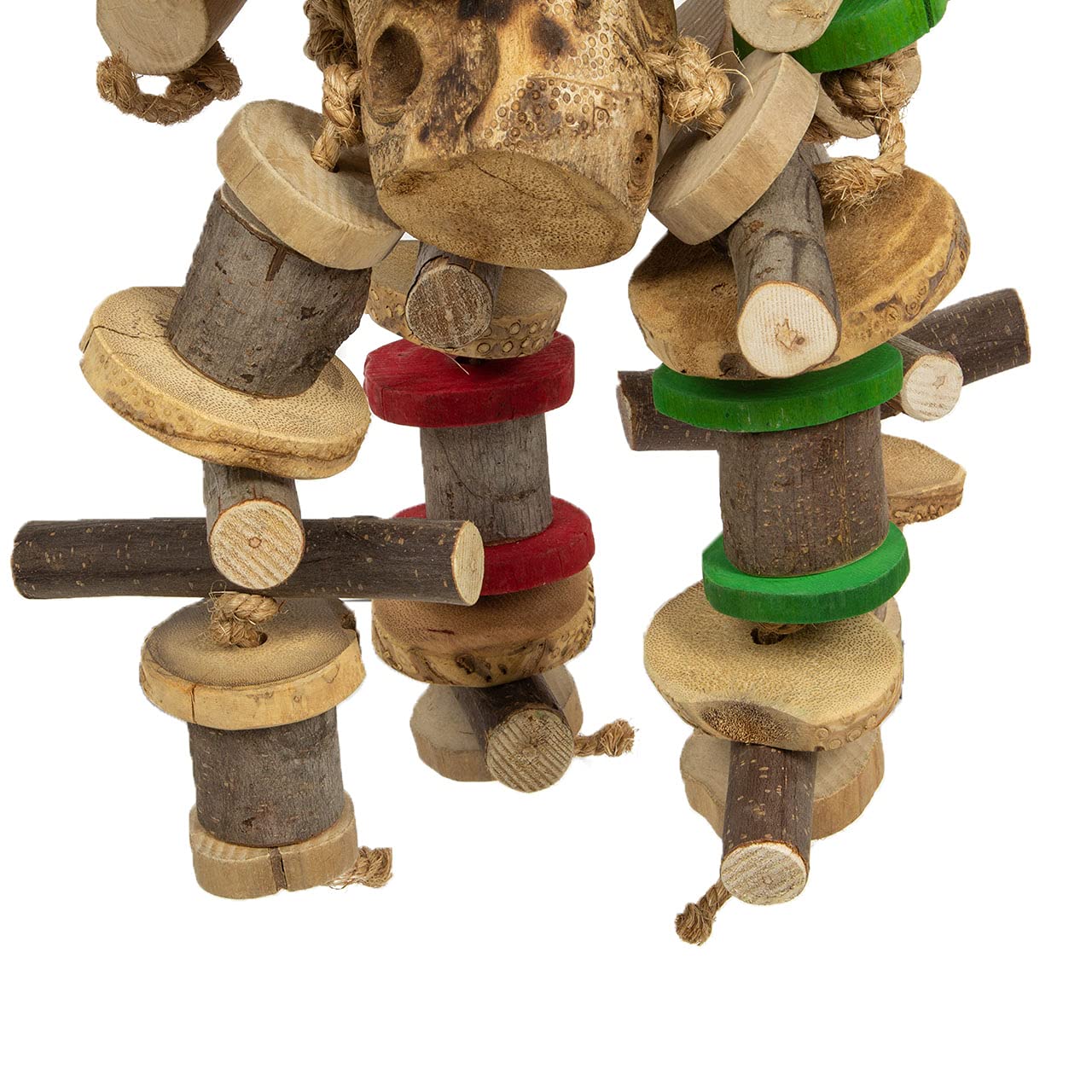 HappyBird | Riesiges Papageien Shredderspielzeug | Giant Bam Tower | 100 x 35 x 35 cm | aus Javaholz