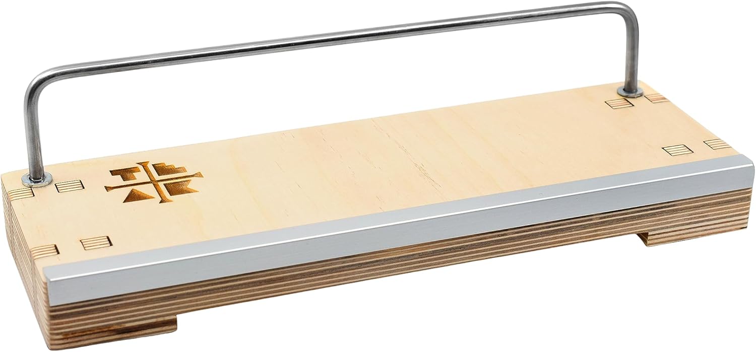 Teak Tuning Wooden Fingerboard Manual Pad with Rail and