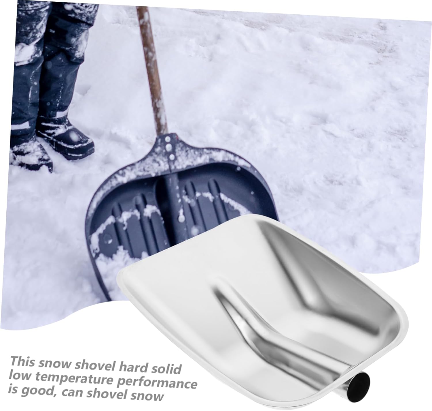 Steel Snow Shovel Pusher for Car Lightweight Garden Shovel for Snow Removal