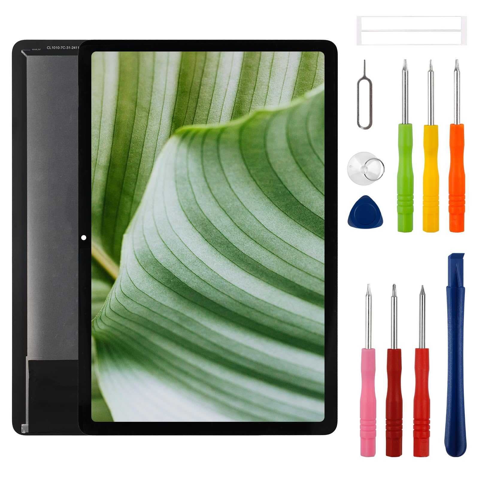 Écran LCD pour Lenovo Tab 10,1" 2025 TB311FU TB311XU Écran tactile Digitizer Assemblée Remplacement avec Kit d'outils de réparation amélioré - Noir