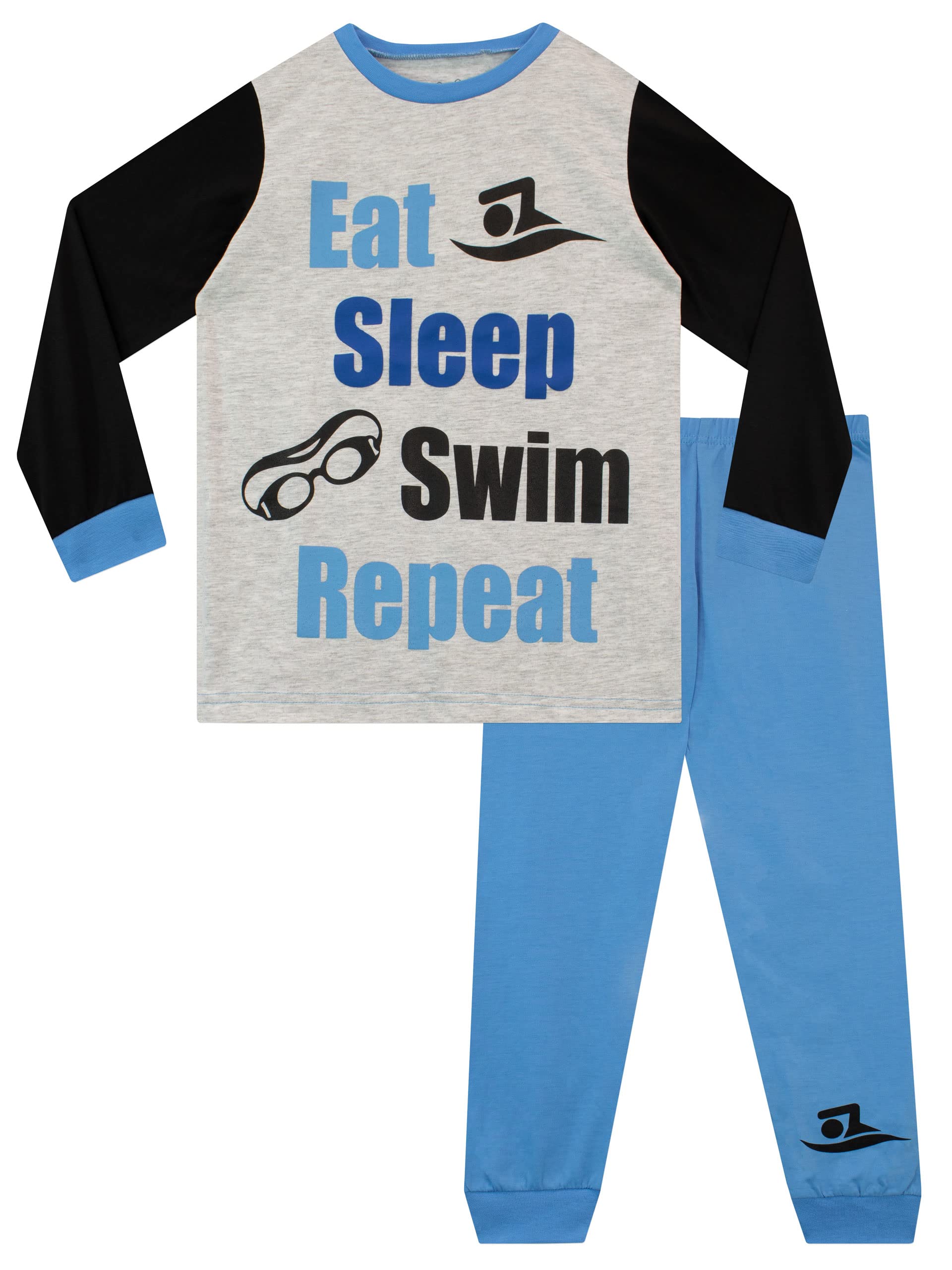 Harry Bear Boys Blue Pyjamas Swimmer 9-10 Years
