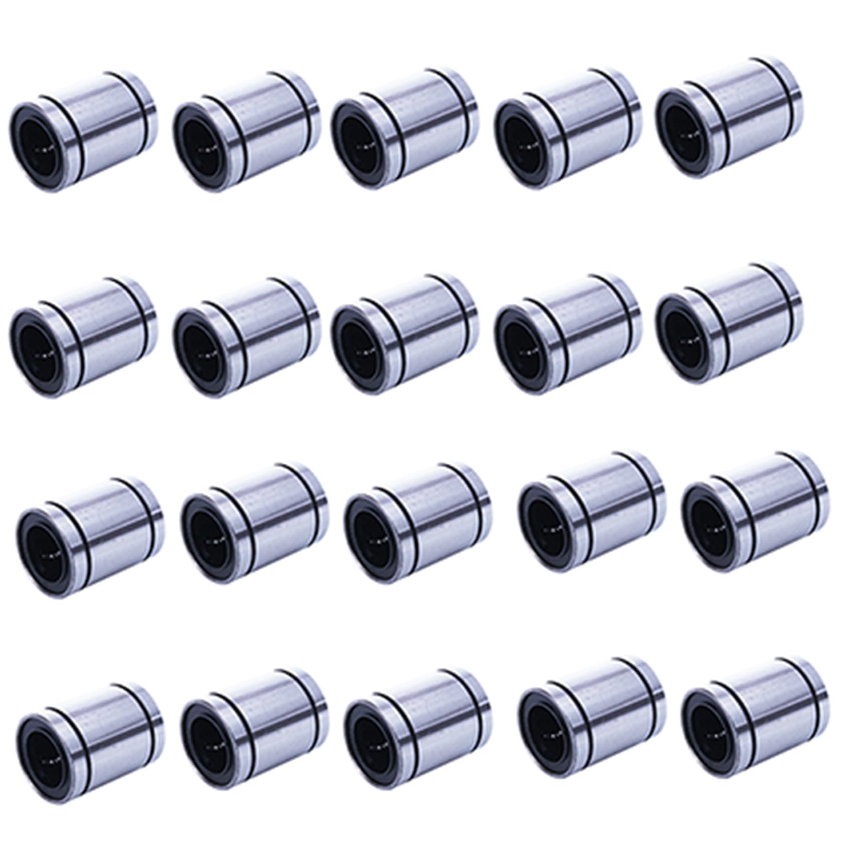 Jnchdghwa Silver 20X Lm20uu 20Mm Inside Dia Linear Motion Ball Bush Bearing Bushing