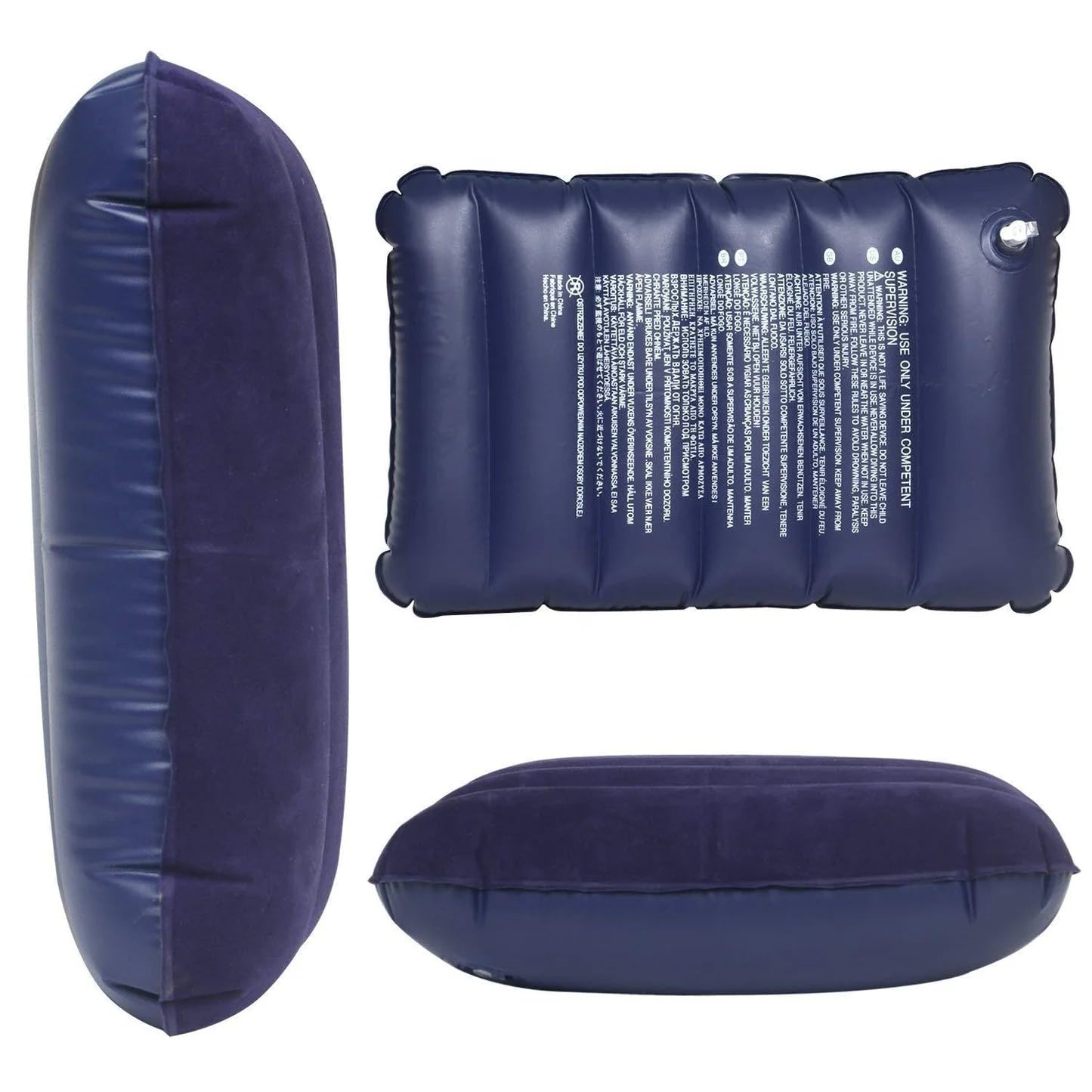 JAROOK Inflatable Travel Pillow – Velvet Air Comfort (Blue) | PillowTrek (1PC)-image-20