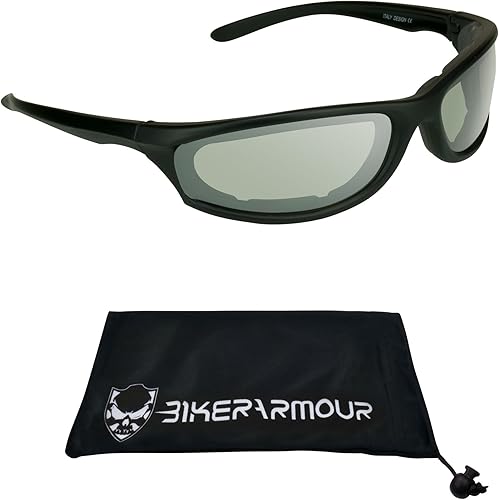 Miniatura 7 de Gafas de espuma para motocicleta con policarbonato ahumado, transparente, amarillo y azul bloqueador lentes para hombres y mujeres - acelerador