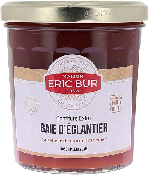 ERIC BUR Confiture extra baies d'églantier 370 g - Lot de 3 - 1