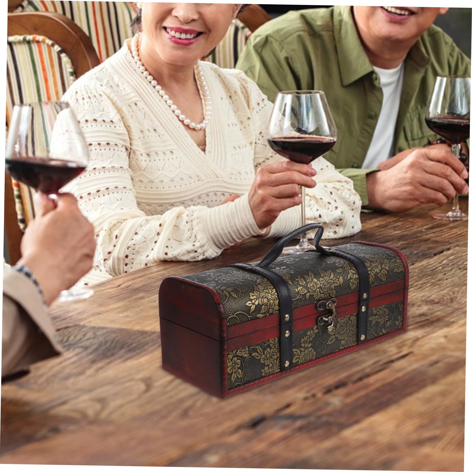 Scatola Di Legno Per Vino Scatola Di Presentazione Del Vino in Legno Retrò
