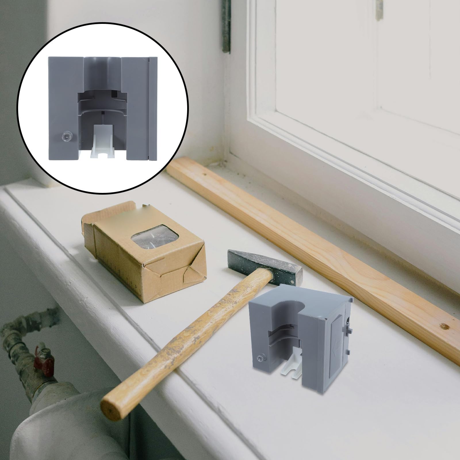 OUNONA Dispensador de Jabón Líquido Automático Oculto para Gabinete de Espejo, Montado en Pared, Plástico y Moderno para Baño u Oficina
