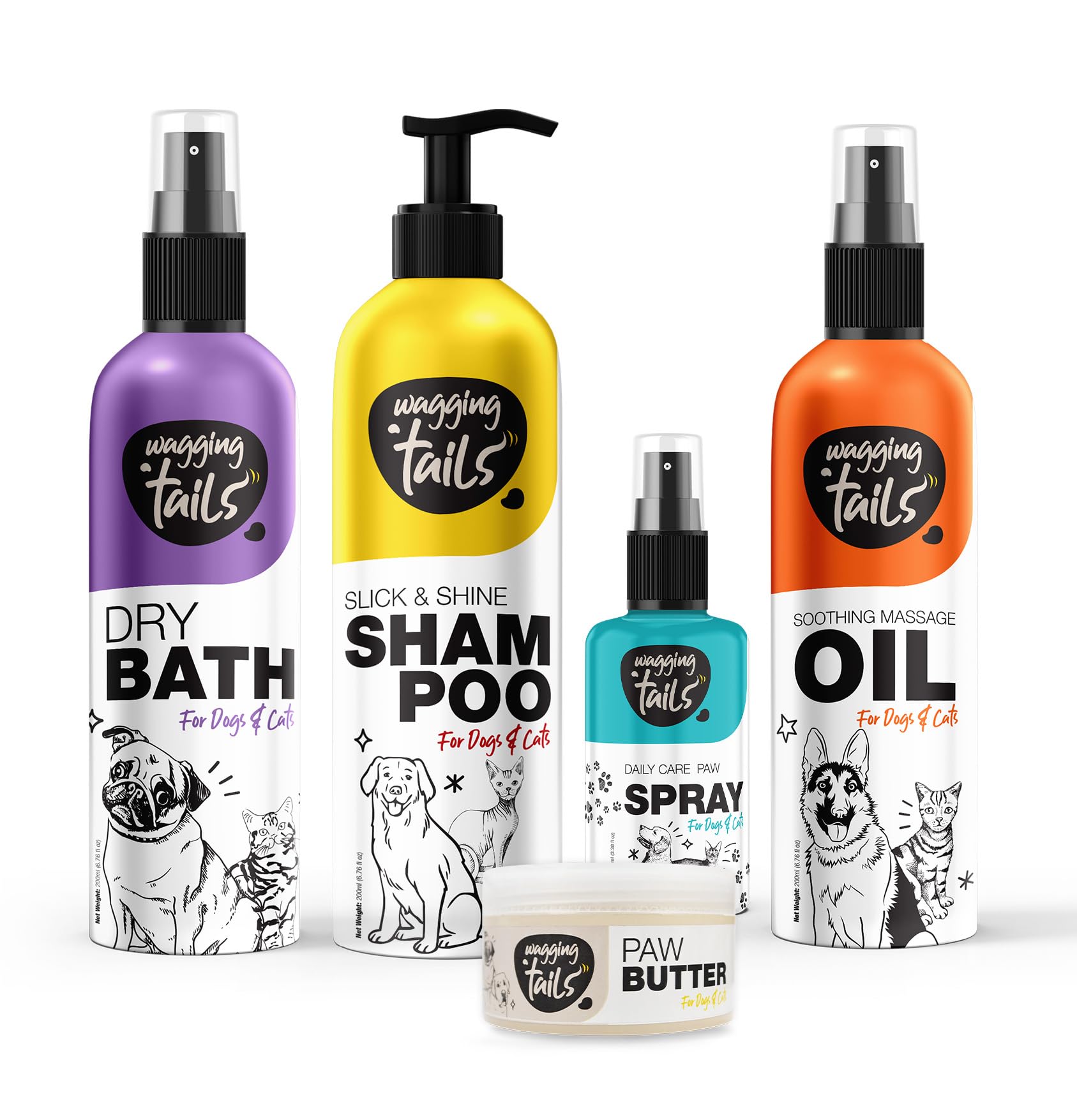 See full amazon price history chart for Wagging Tails 5 In 1 Grooming Kit Combo For Pets Dog Shampoo 200Ml+Dry Bath 200Ml+Massage Oil 200Ml+Paw Butter 50G+Paw Spray 100Ml Made With Natural Ingredients Head To Paw Gift Box,700 Milliliter Wagging Tails 5 In 1 Grooming Kit Combo For Pets Dog Shampoo 200Ml+Dry Bath 200Ml+Massage Oil 200Ml+Paw Butter 50G+Paw Spray 100Ml Made With Natural Ingredients Head To Paw Gift Box,700 Milliliter (B0BXWZPPMD) Amazon Price History, Amazon Price Tracker