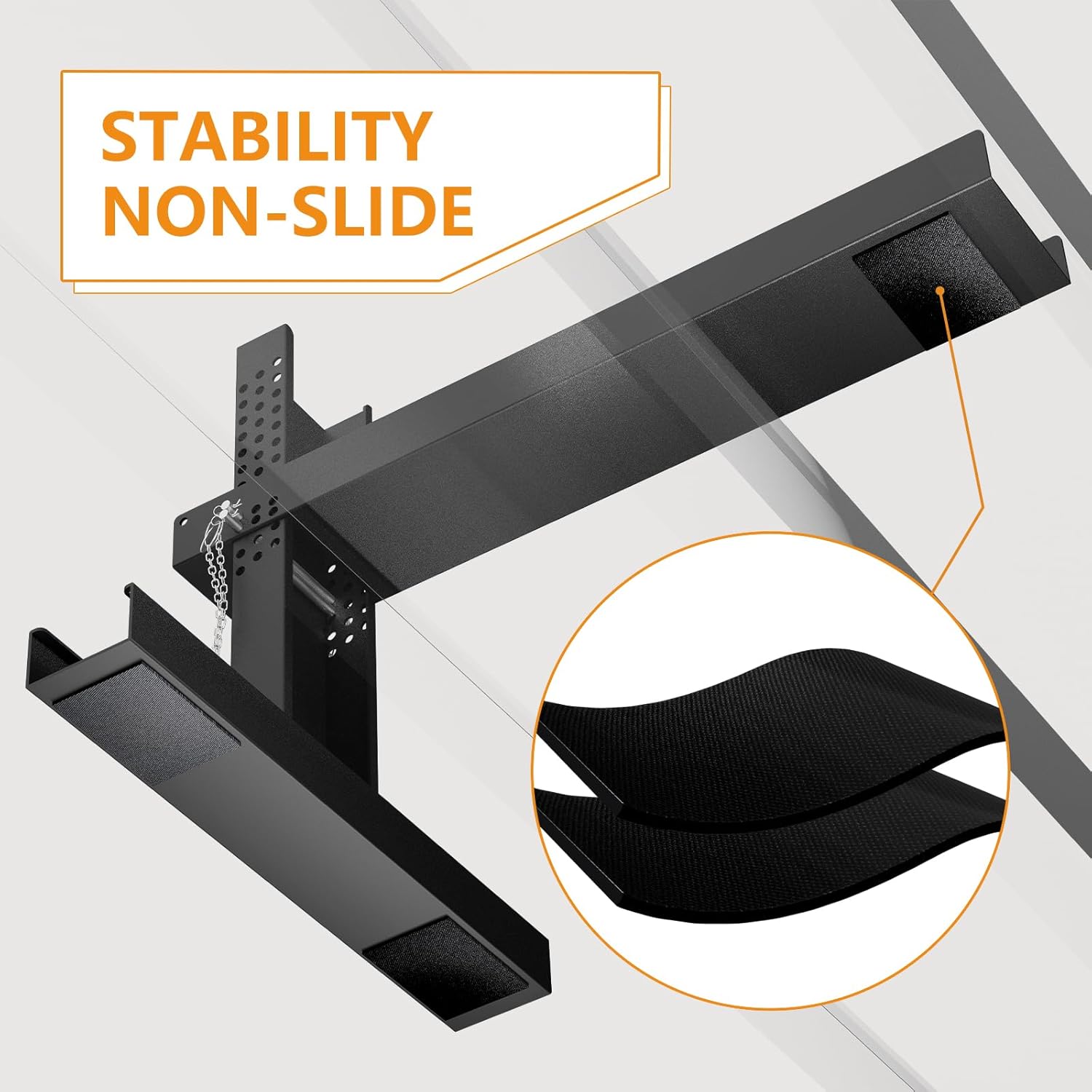 Ladder Leveler Pro - Foldable Heavy-Duty Extender Ladder Stabilizer - Adjustable Height 9"-19" - Non-Slip Feet - Fits Extension/Single Ladders - Holds 500lbs