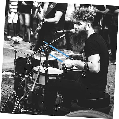 Miniatura 6 de Milisten 8 pares ligeros de percusión de jazz de batería de batería 5A, instrumentos musicales para adultos, palos de libra para ejercicio, madera a