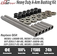 Vista 3 de Qagea Kit de bujes de brazo de control de brazo en A resistente con tapas de sello de cubierta antipolvo y collares de eje apto para Yamaha Banshee