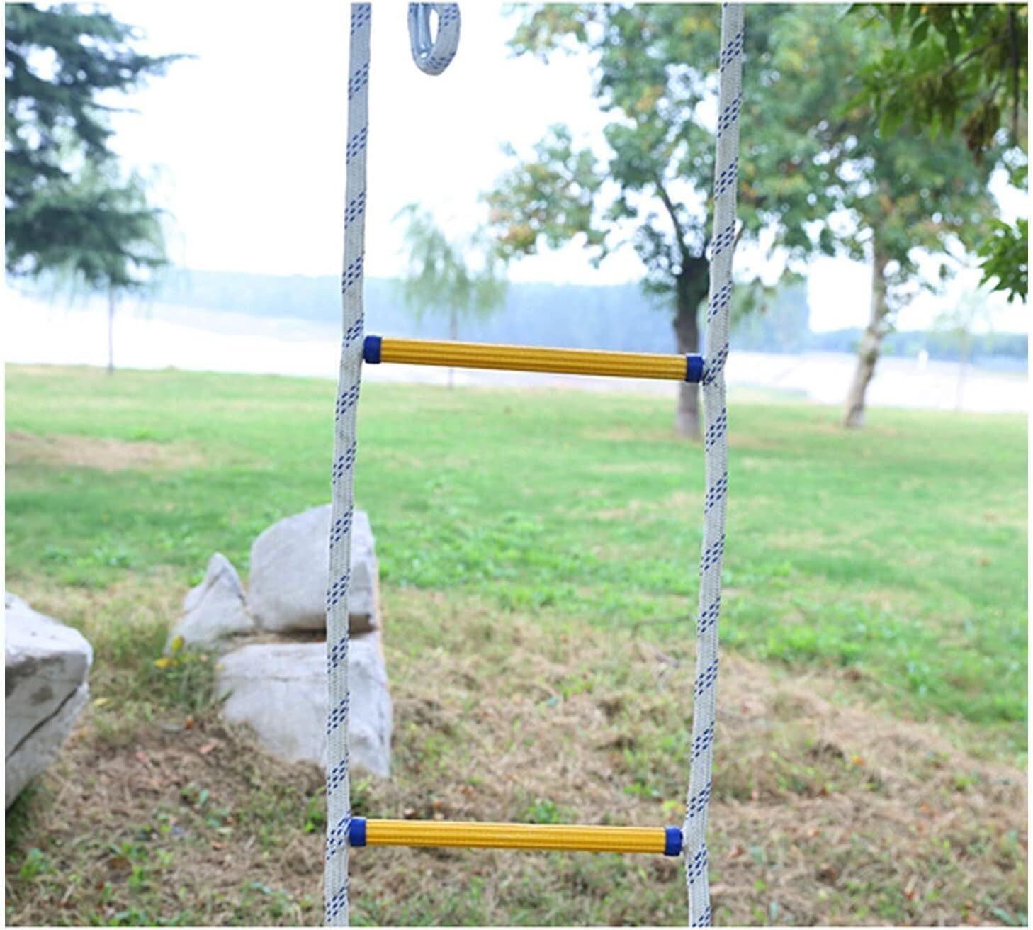 Emergency Escape Rope Ladder 2-6 Floors, Rescue Adult Evacuation, Resin Climbing(18m)