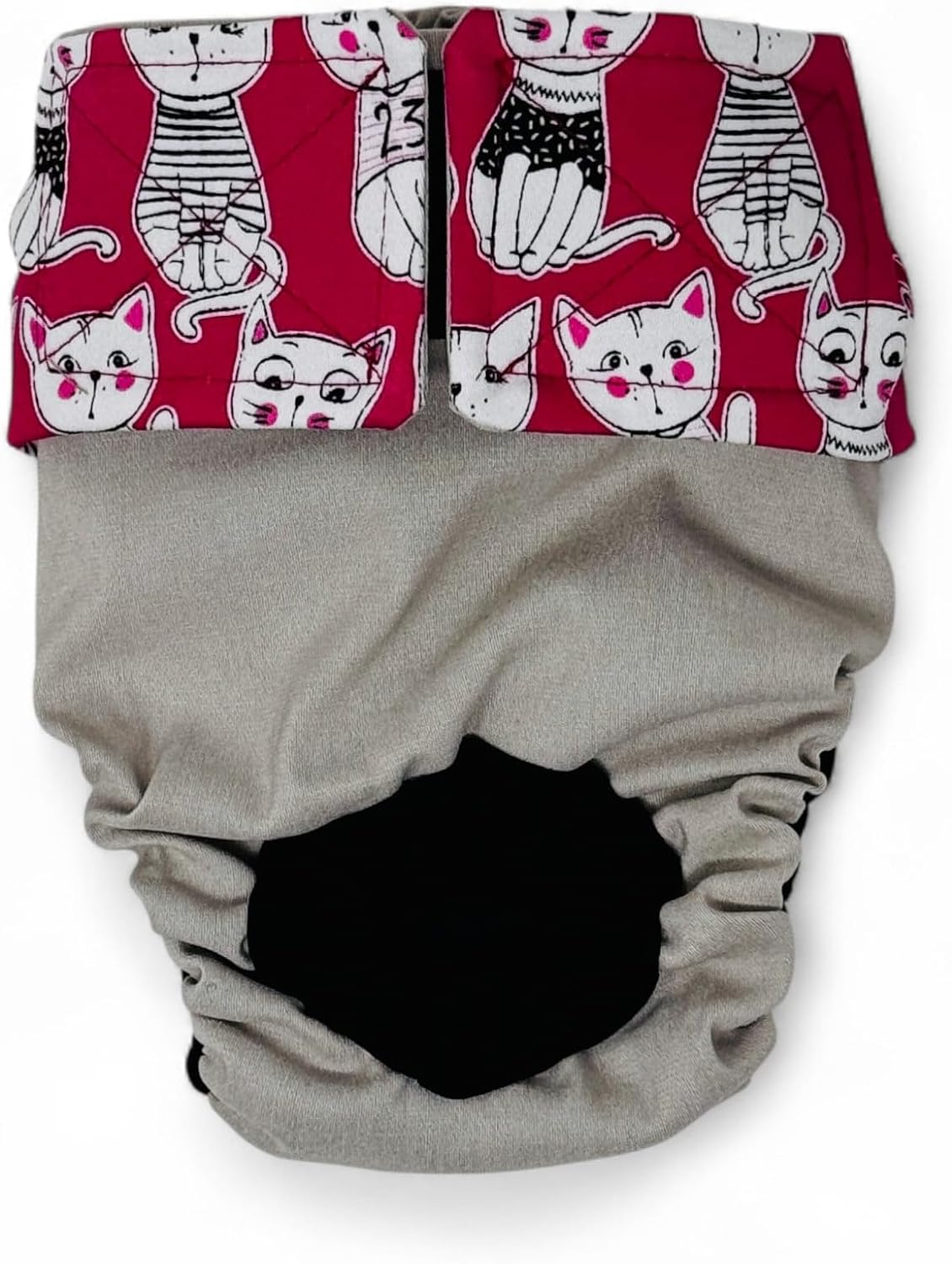 Meowgical Mischief Dog Diaper, S, with Tail Hole - Made in USA