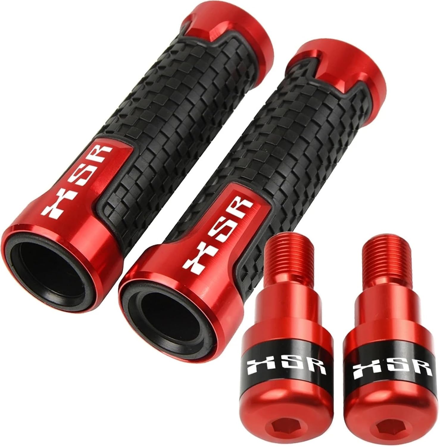 Motorcycle 7/8 22MM Handlebar Hand Grips Handle Bar Ends Cap Plug For Y XSR900 XSR700 XSR 900 700(1/Blue Set)