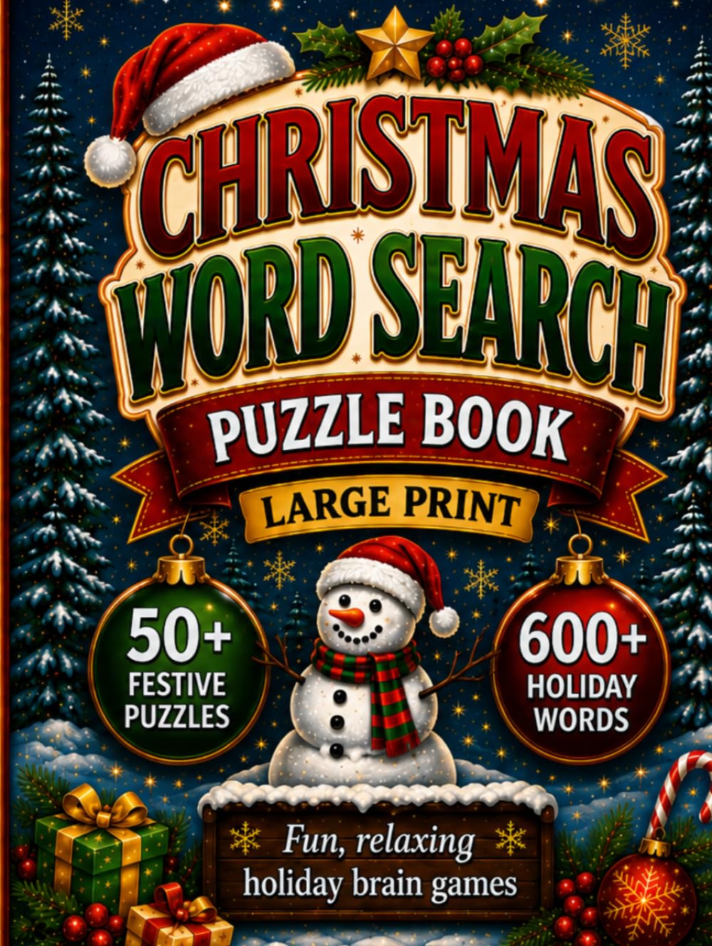 Christmas Word Search Puzzle Book: Christmas Activity Book For All Ages 8.5x11