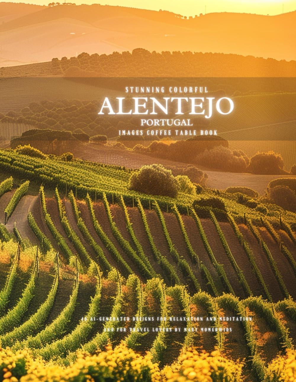 Stunning Colorful Alentejo Portugal Images Coffee Table Book: 40 AI-Generated Designs for Relaxation and Meditation and for Travel Lovers
