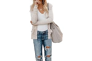 Women's Ultra Light Cardigans in Solid Colors with Pockets