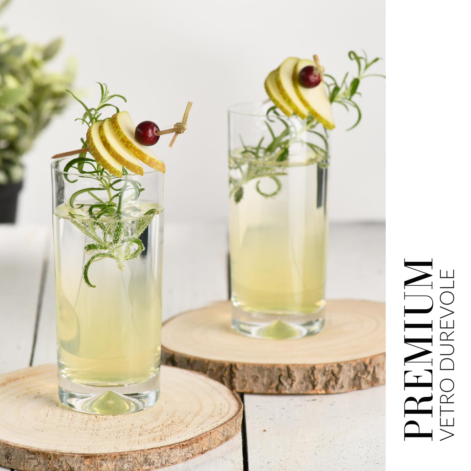 Krosno Bicchieri per Acqua, Succhi e Altre Bevande | Set di 6 Bicchieri | 300 ML | Collezione Mixology | Ideale per Casa, Ristoranti e Feste | Lavabile in lavastoviglie