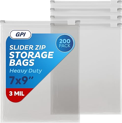 Vista 11 de GPI - Bolsas de almacenamiento de alimentos jumbo con cremallera deslizante, 12 x 15 pulgadas, 3 mil resistentes, extra grandes, fuertes y duraderas