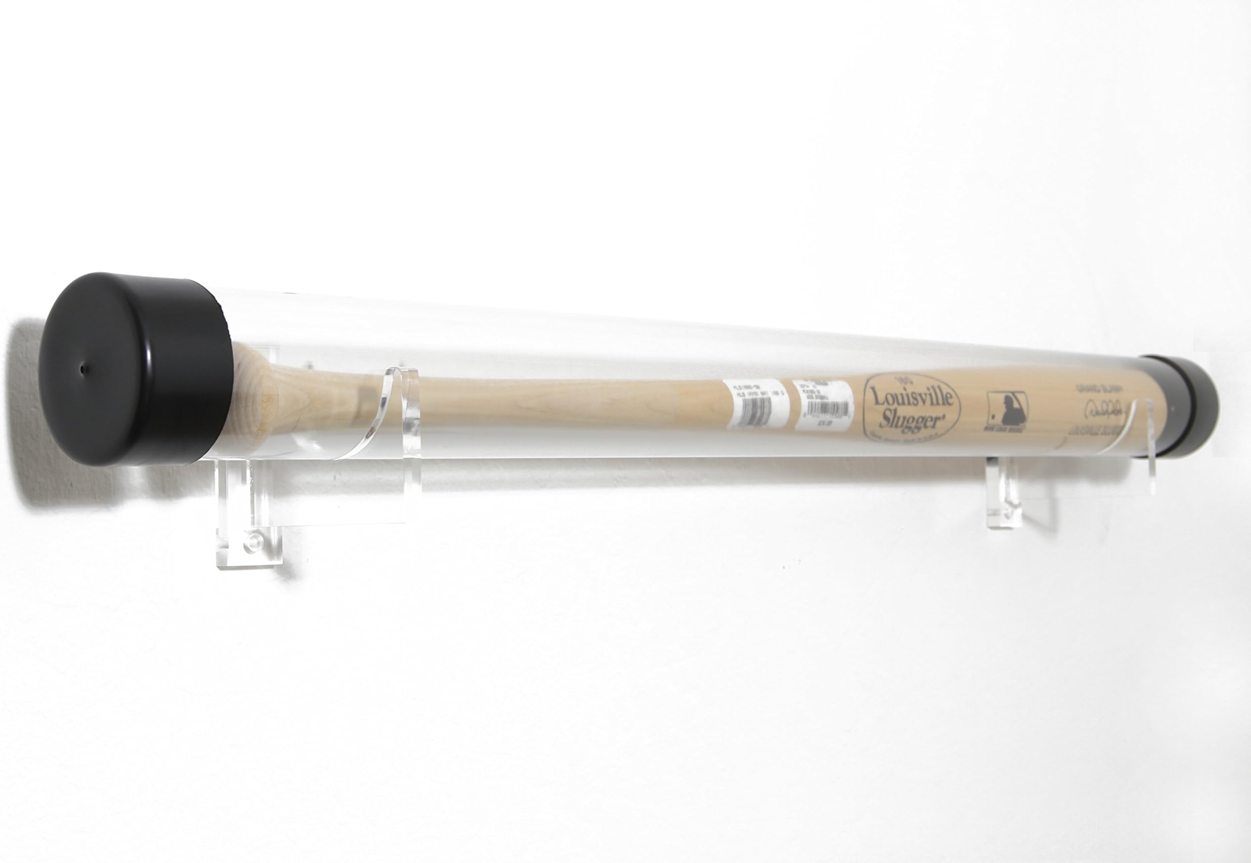 Deluxe Acrylic Horizontal Bat Tube Wall Mount Holder Bracket (Brackets Only)