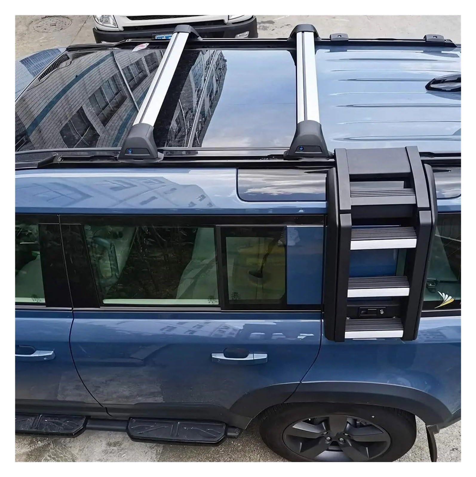 Amazon | ルーフキャリア バー 2 個土地用ローバーディフェンダー 90  