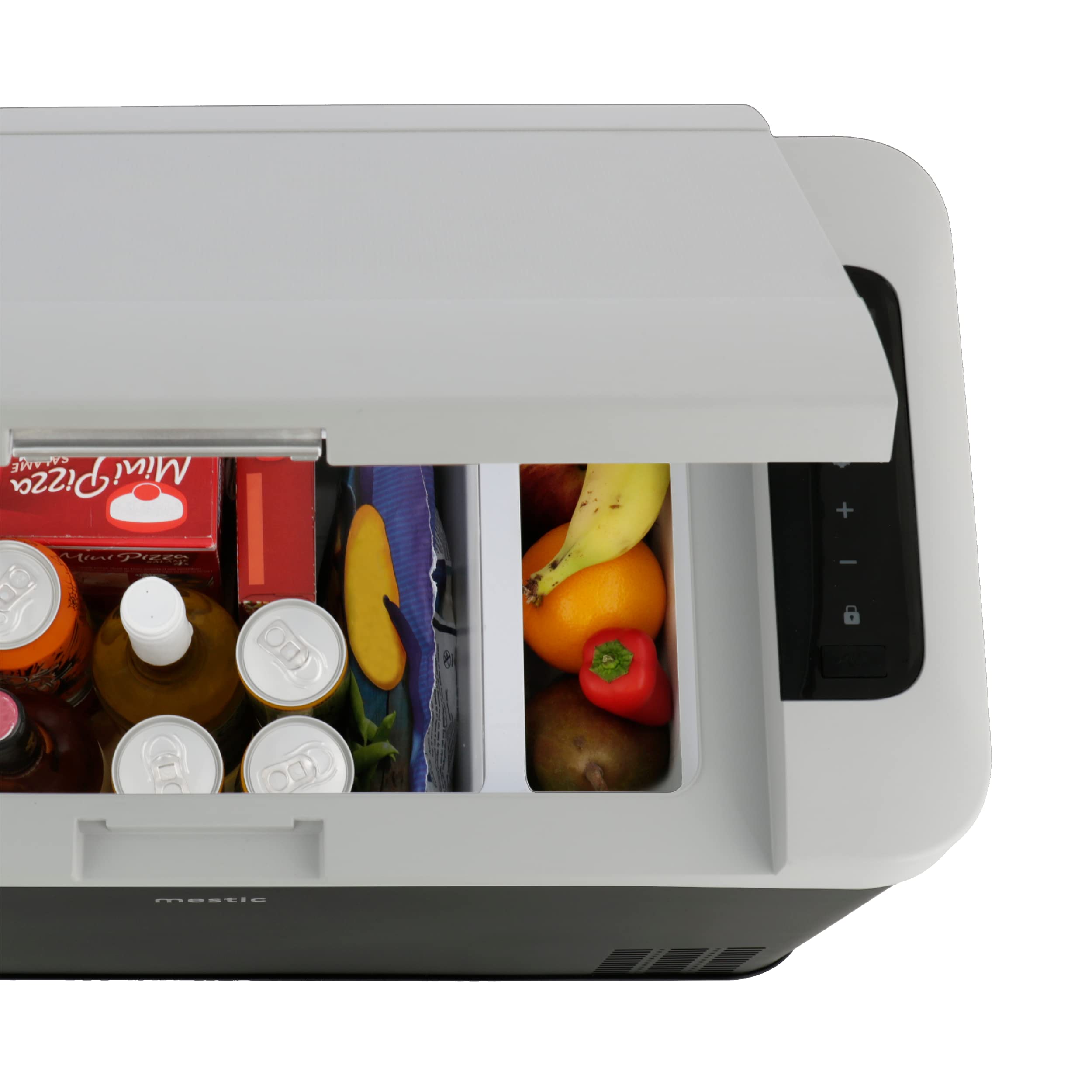 Kühlbox, tragbar, mit Kompression, 12/24 V, 35 l, grau
