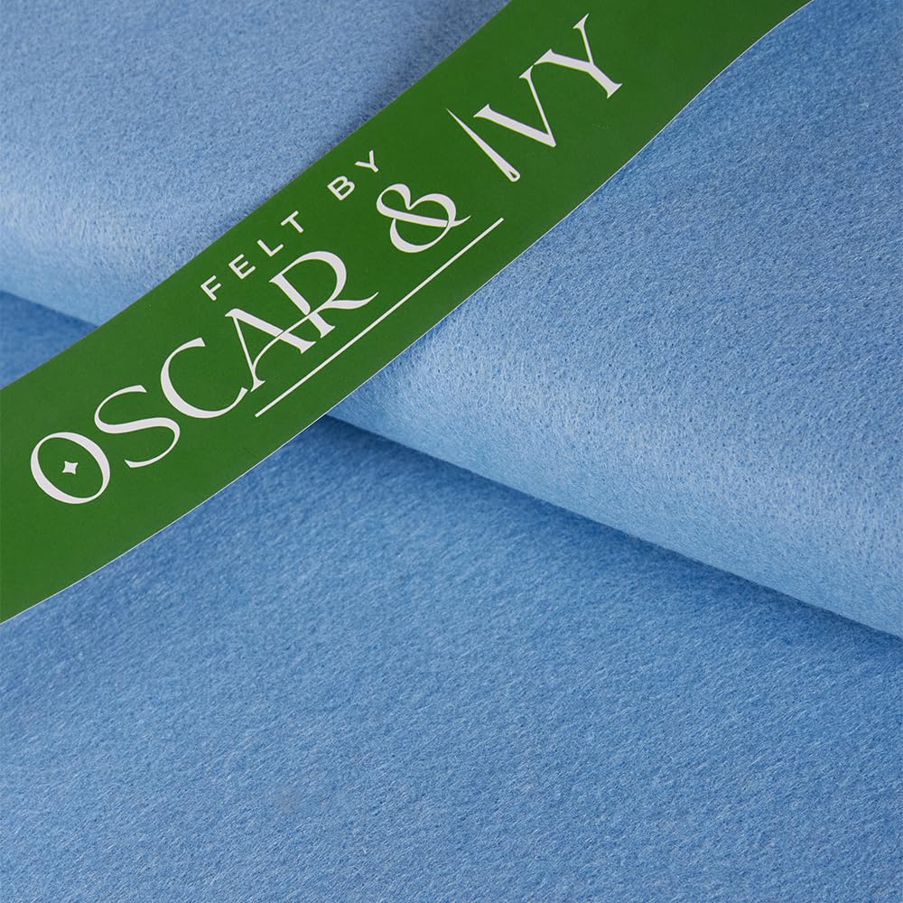Tela de Fieltro, Azul Claro, 5 Metre 500cm x 90cm Pre Cut