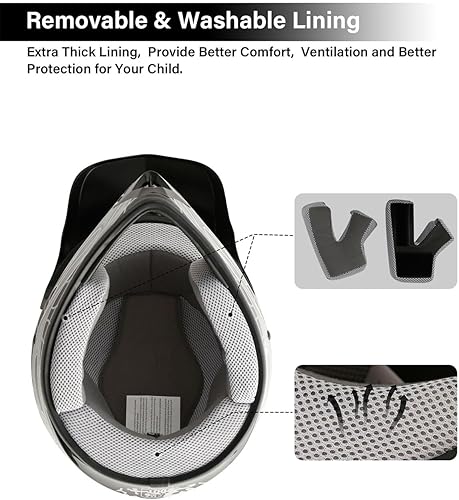 Miniatura 6 de TCT-MOTORPARTS DOT - Casco de motocross para niños y jóvenes, casco de cara completa para motocross, ATV, todoterreno, casco de cuatro ruedas