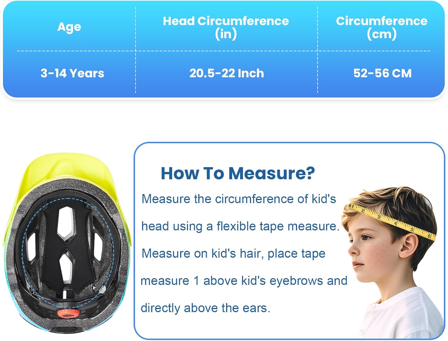 Bike Helmet for Kids 8-14/5-8 with Rechargeable 64 LED Safety Light Patterns Remote Control, Toddler Helmet for Kids 3-5 Breathable & Lightweight, Adjustable Detachable Visor for Multi-Sport