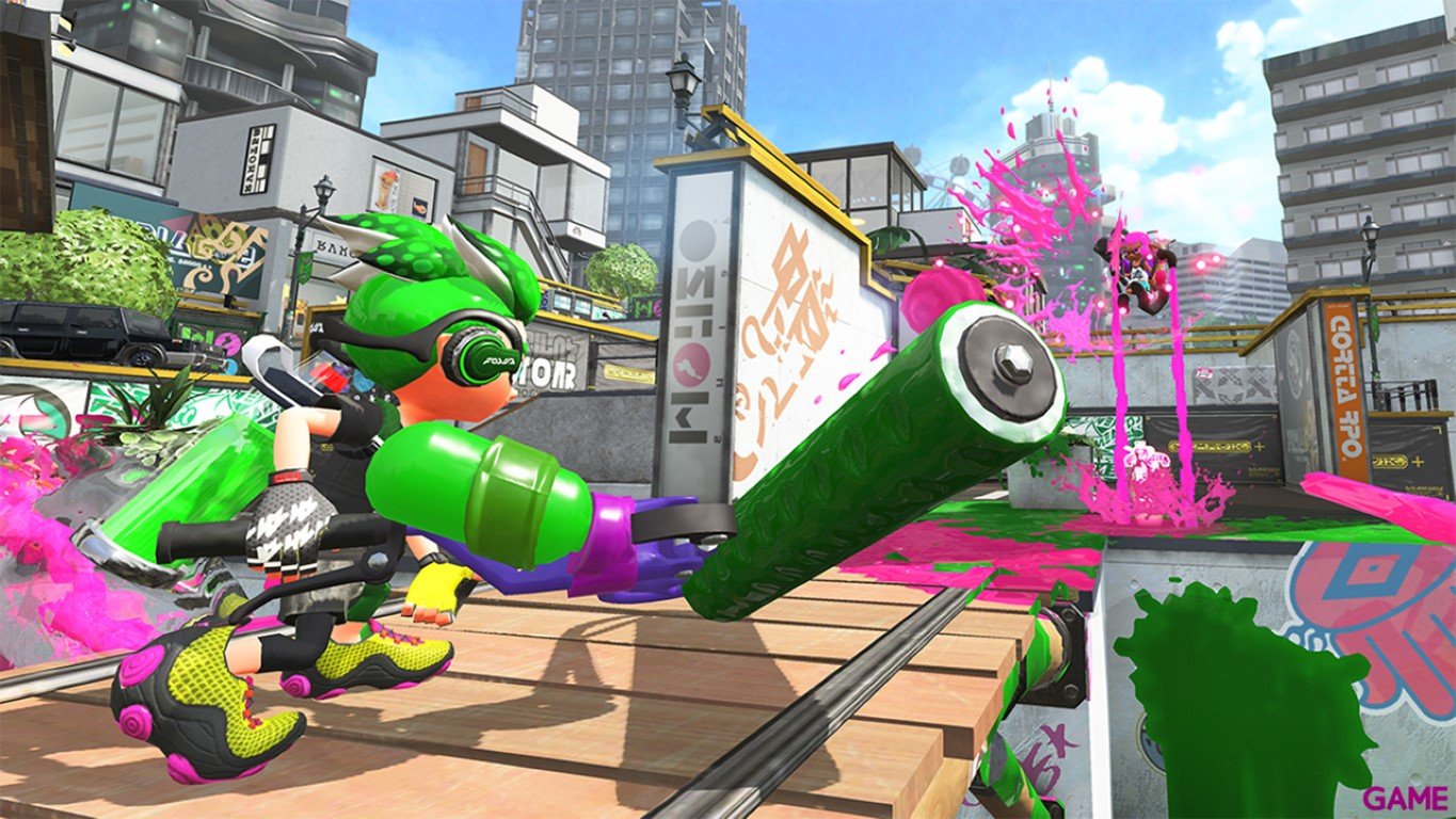Nintendo Switch Consola 32Gb Azul/Rojo Neón + Mario Kart 8 Deluxe + Splatoon 2