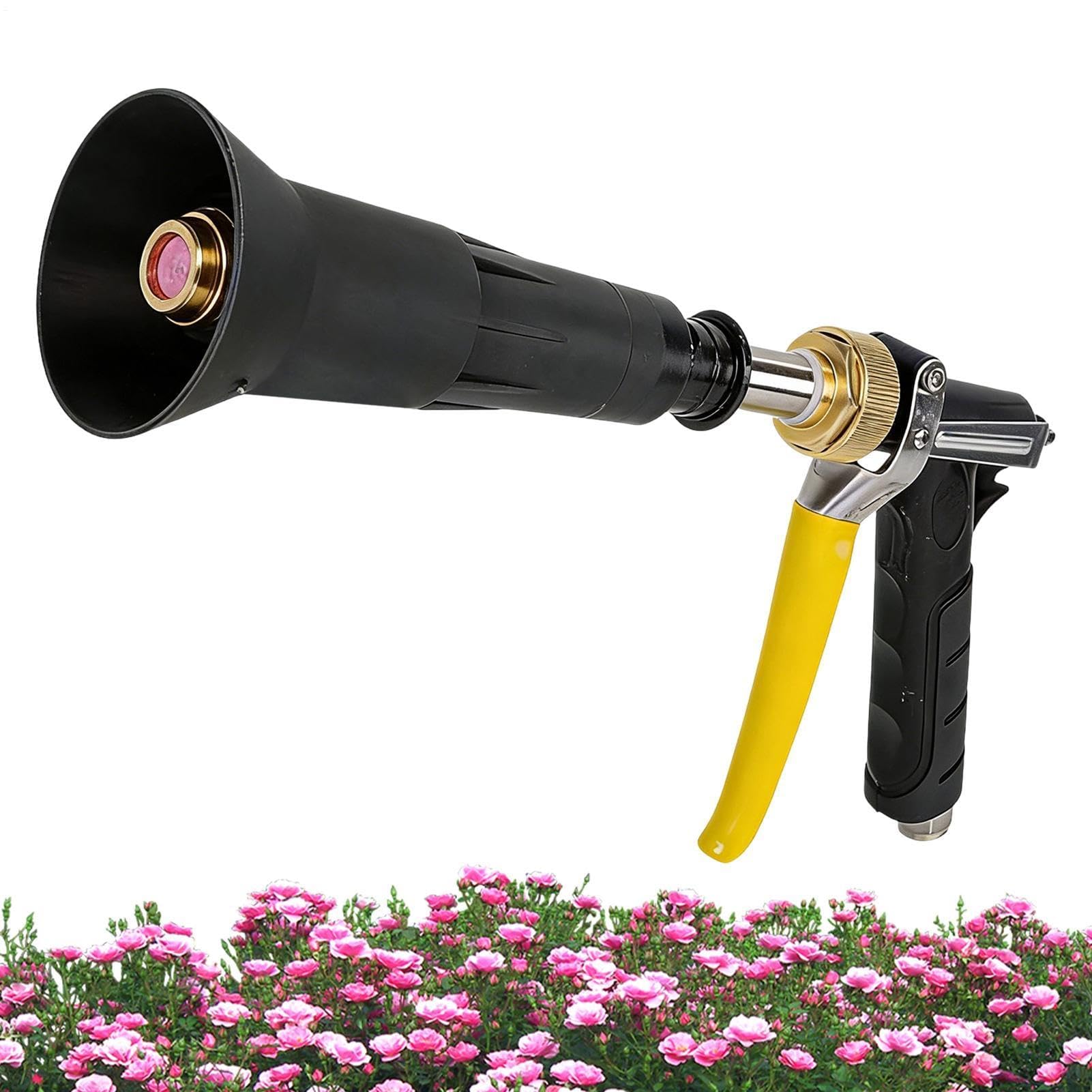 Boquilla de manguera de agua, herramienta de pulverización ajustable, boquilla de pulverización para manguera de jardín, para profesionales, jardineros, césped, árboles, verduras, riego, lavado de