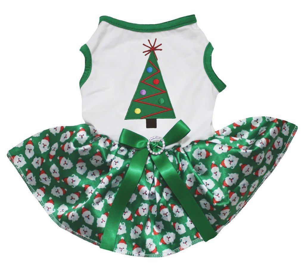 Robe de Noël pour chien contre le froid en tricot et tutu
