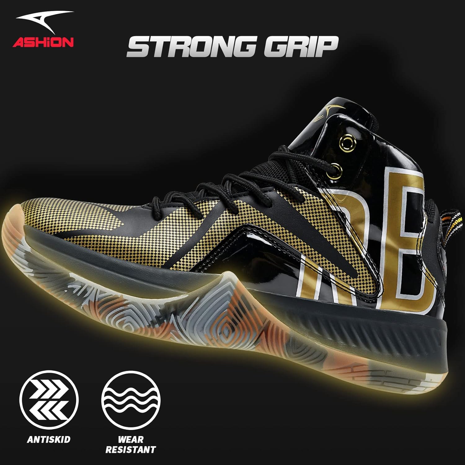 ASHION Men's Lightweight Basketball Shoes - Image 4