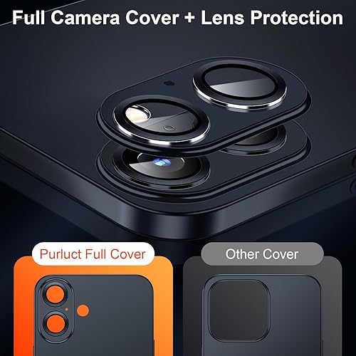 Miniatura 3 de Purluct Funda magnética delgada diseñada para iPhone 15 Pro Max compatible con MagSafe, parte trasera dura de piel mate delgada antidedos, funda